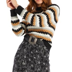 Allison NY | Blake Sweater Womes Striped Cozy Warm Sweater